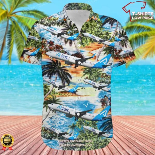 Boeing 737-8KV AJet Hawaiian Shirt Boeing 737-8KV AJet Hawaiian Shirt