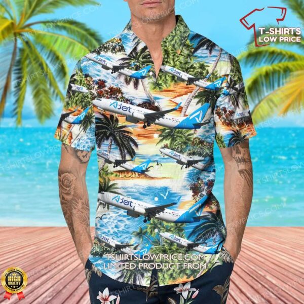 Boeing 737-8KV AJet Hawaiian Shirt Boeing 737-8KV AJet Hawaiian Shirt
