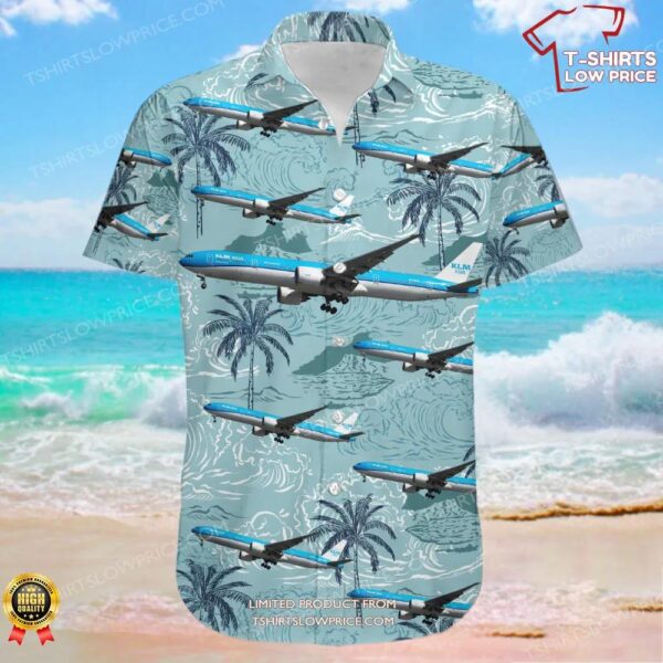 Boeing 777-306ER KLM Asia Hawaiian Shirt Boeing 777-306ER KLM Asia Hawaiian Shirt