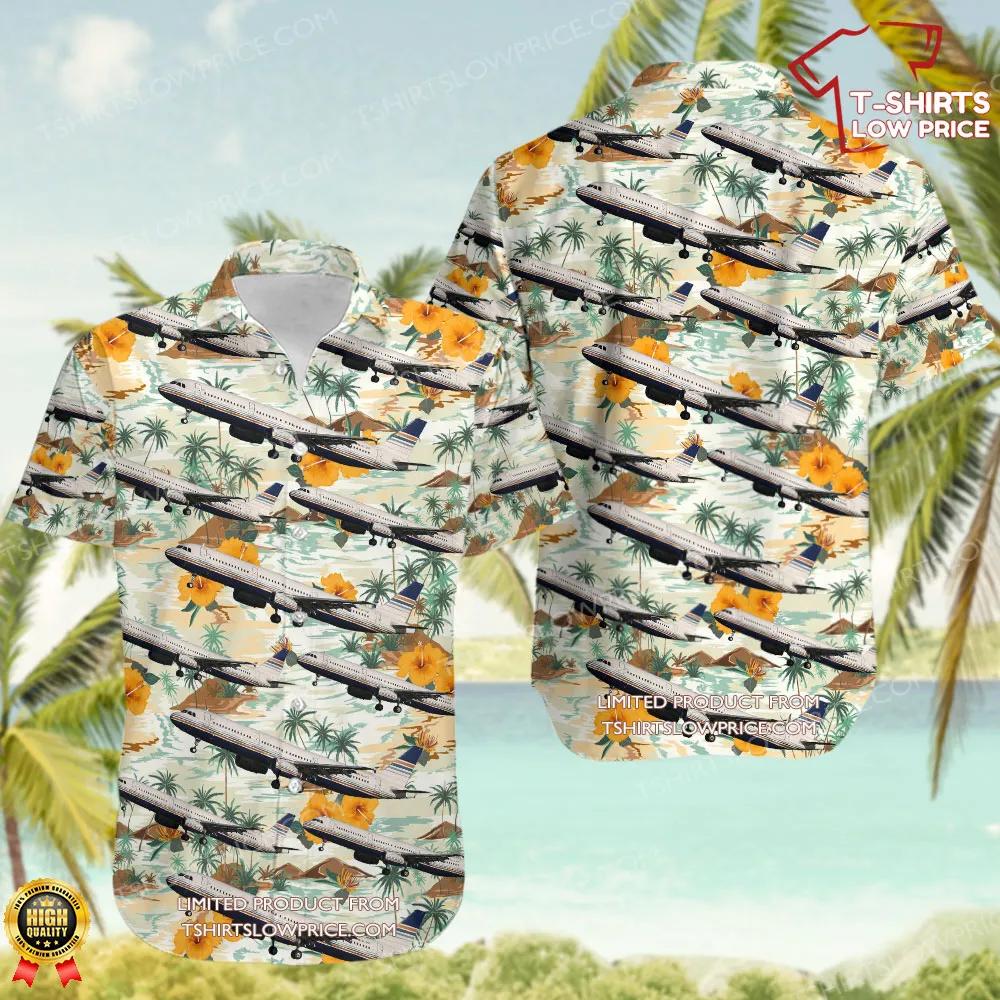 Airbus A321-231 Privilege Style Hawaiian Shirt Airbus A321 231 Privilege Style Hawaiian Shirt 1