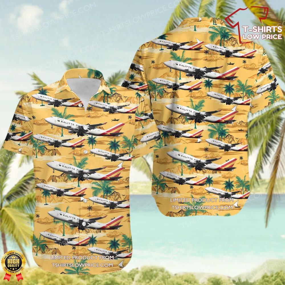Boeing 747-446(BCF) Kalitta Air Hawaiian Shirt Boeing 747 446BCF Kalitta Air Hawaiian Shirt 1