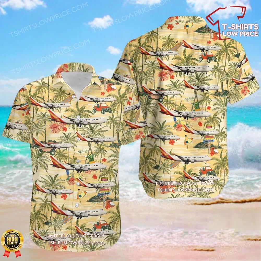 Boeing 747-4R7F(SCD) Kalitta Air Hawaiian Shirt Boeing 747 4R7FSCD Kalitta Air Hawaiian Shirt 1