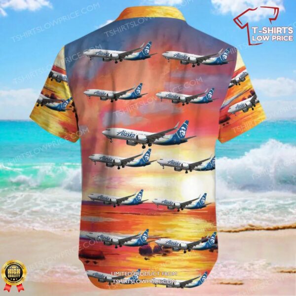 Boeing 737-8 MAX Alaska Airlines Hawaiian Shirt
