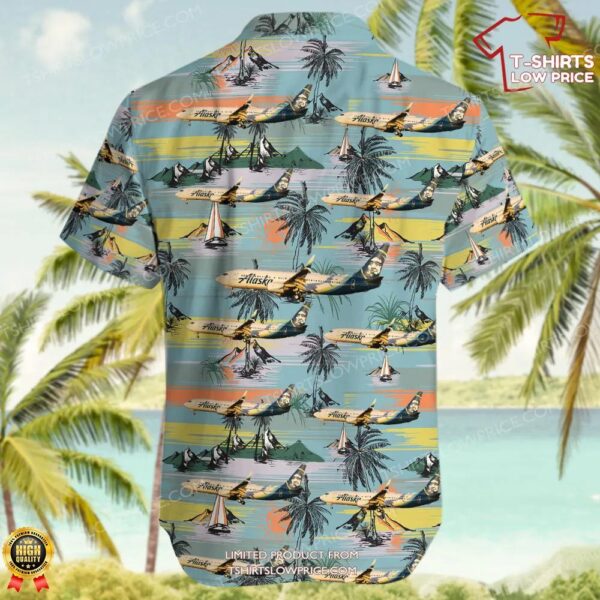 Boeing 737-890 Alaska Airlines Hawaiian Shirt