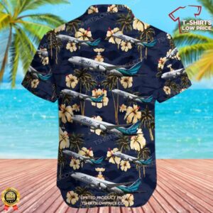 Boeing 787 9 Dreamliner Alaska Airlines Hawaiian Shirt 3