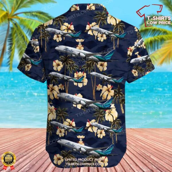 Boeing 787-9 Dreamliner Alaska Airlines Hawaiian Shirt Boeing 787-9 Dreamliner Alaska Airlines Hawaiian Shirt