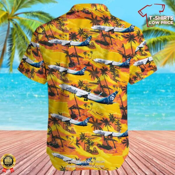 Boeing 737-990ER Alaska Airlines Hawaiian Shirt Boeing 737-990ER Alaska Airlines Hawaiian Shirt