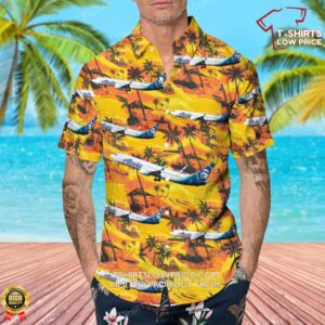 Boeing 737 990ER Alaska Airlines Hawaiian Shirt 4