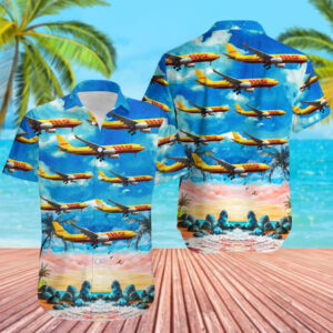 Airbus A330-243F DHL (European Air Transport) Hawaiian Shirt Airbus A330-243F DHL (European Air Transport) Hawaiian Shirt