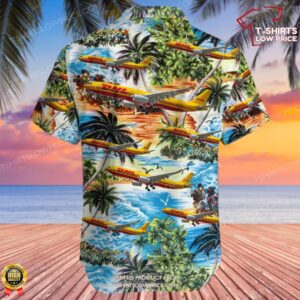 Airbus A330 343P2F DHL European Air Transport Hawaiian Shirt 3