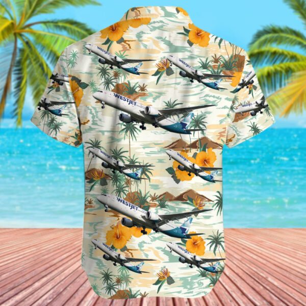 Boeing 787-9 Dreamliner WestJet Airlines Hawaiian Shirt
