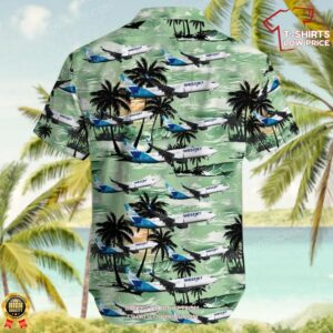 Boeing 737 8CT WestJet Airlines Hawaiian Shirt 3