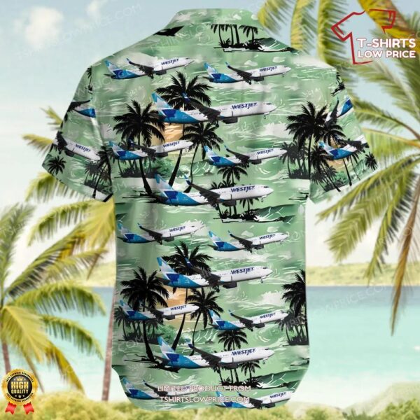 Boeing 737-8CT WestJet Airlines Hawaiian Shirt