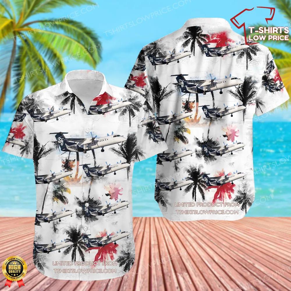 De Havilland Canada Dash 8-Q311 Air New Zealand Hawaiian Shirt De Havilland Canada Dash 8 Q311 Air New Zealand Hawaiian Shirt 1