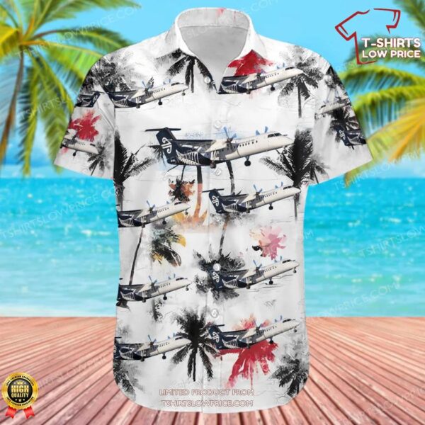 De Havilland Canada Dash 8-Q311 Air New Zealand Hawaiian Shirt De Havilland Canada Dash 8-Q311 Air New Zealand Hawaiian Shirt
