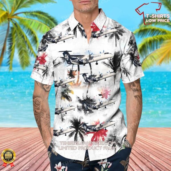De Havilland Canada Dash 8-Q311 Air New Zealand Hawaiian Shirt De Havilland Canada Dash 8-Q311 Air New Zealand Hawaiian Shirt