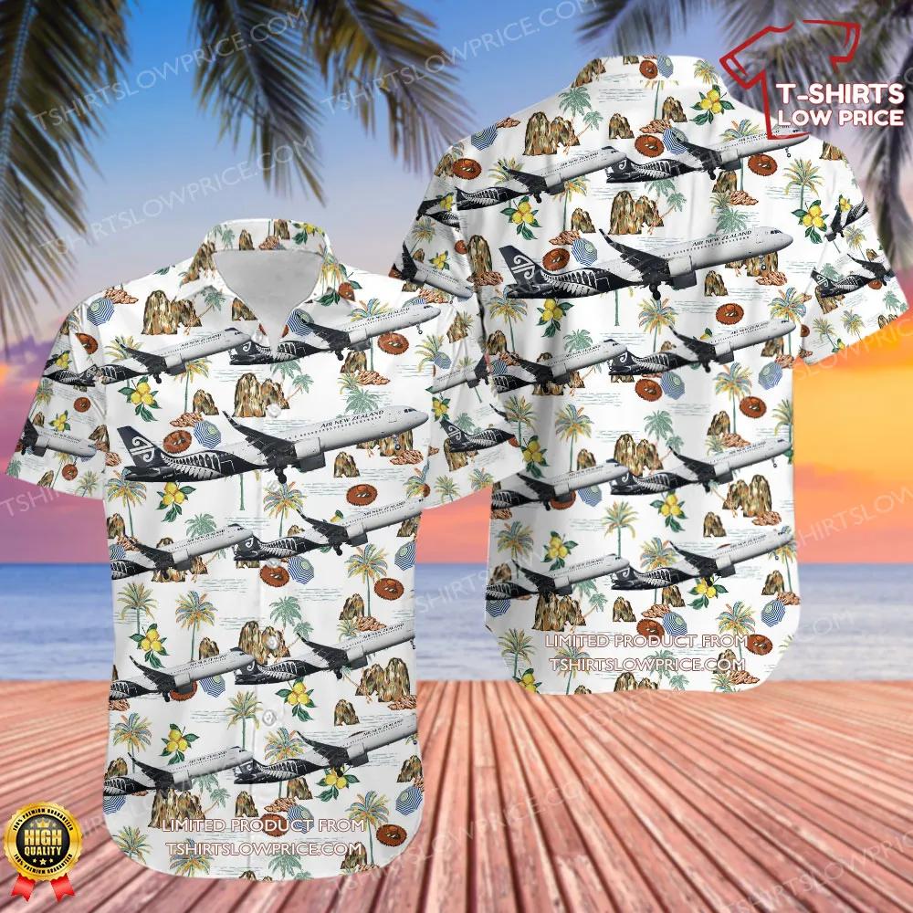 Airbus A321-271NX Air New Zealand Hawaiian Shirt Airbus A321 271NX Air New Zealand Hawaiian Shirt 1