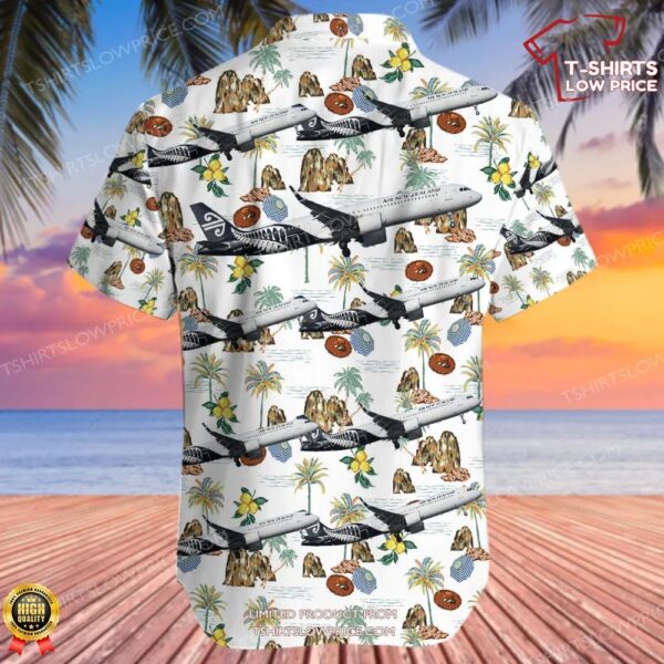 Airbus A321-271NX Air New Zealand Hawaiian Shirt Airbus A321-271NX Air New Zealand Hawaiian Shirt
