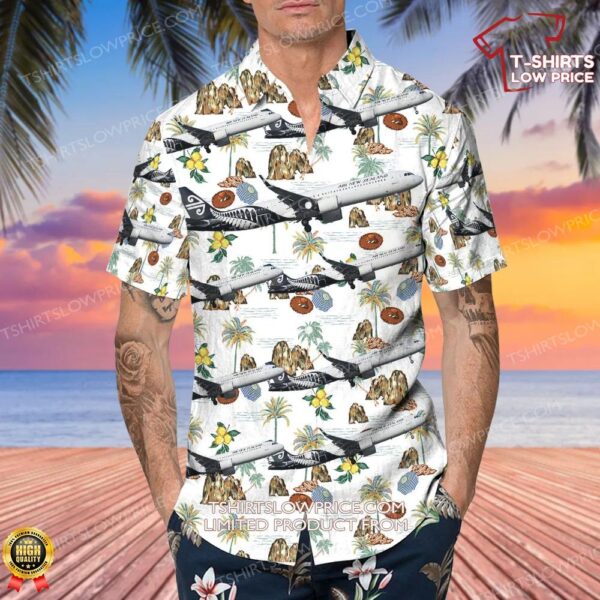 Airbus A321-271NX Air New Zealand Hawaiian Shirt Airbus A321-271NX Air New Zealand Hawaiian Shirt