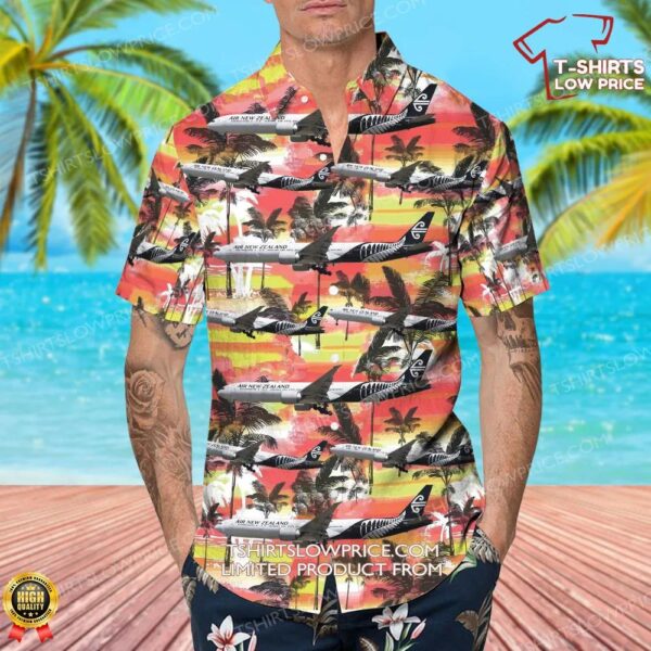 Boeing 777-319ER Air New Zealand Hawaiian Shirt Boeing 777-319ER Air New Zealand Hawaiian Shirt