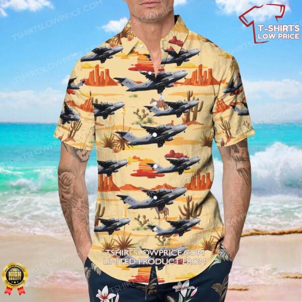Boeing CC-177 Globemaster III Canada Royal Canadian Air Force (RCAF) Hawaiian Shirt Boeing CC-177 Globemaster III Canada Royal Canadian Air Force (RCAF) Hawaiian Shirt