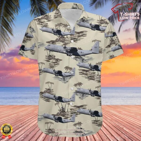 Lockheed Martin CC-130J Hercules Canada Royal Canadian Air Force (RCAF) Hawaiian Shirt Lockheed Martin CC-130J Hercules Canada Royal Canadian Air Force (RCAF) Hawaiian Shirt