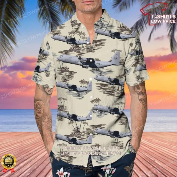 Lockheed Martin CC-130J Hercules Canada Royal Canadian Air Force (RCAF) Hawaiian Shirt Lockheed Martin CC-130J Hercules Canada Royal Canadian Air Force (RCAF) Hawaiian Shirt