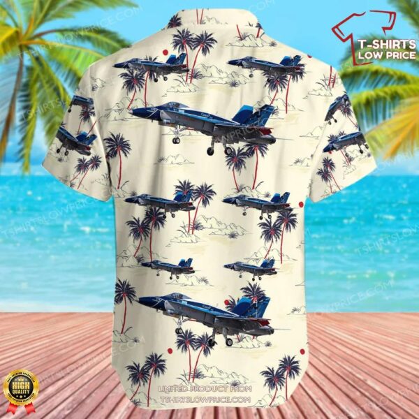 McDonnell Douglas CF-188 Hornet Canada Royal Canadian Air Force (RCAF) Hawaiian Shirt McDonnell Douglas CF-188 Hornet Canada Royal Canadian Air Force (RCAF) Hawaiian Shirt