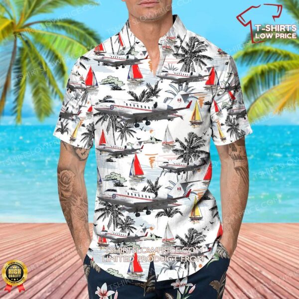 Bombardier CC-144D Challenger Canada Royal Canadian Air Force (RCAF) Hawaiian Shirt Bombardier CC-144D Challenger Canada Royal Canadian Air Force (RCAF) Hawaiian Shirt