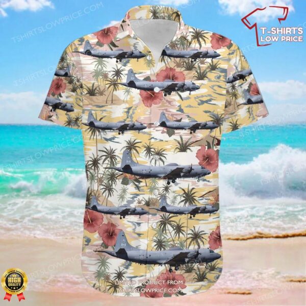 Lockheed CP-140 Aurora Canada Royal Canadian Air Force (RCAF) Hawaiian Shirt Lockheed CP-140 Aurora Canada Royal Canadian Air Force (RCAF) Hawaiian Shirt