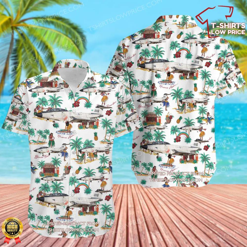 McDonnell CF-101B Voodoo Canada Royal Canadian Air Force (RCAF) Hawaiian Shirt McDonnell CF 101B Voodoo Canada Royal Canadian Air Force RCAF Hawaiian Shirt 1