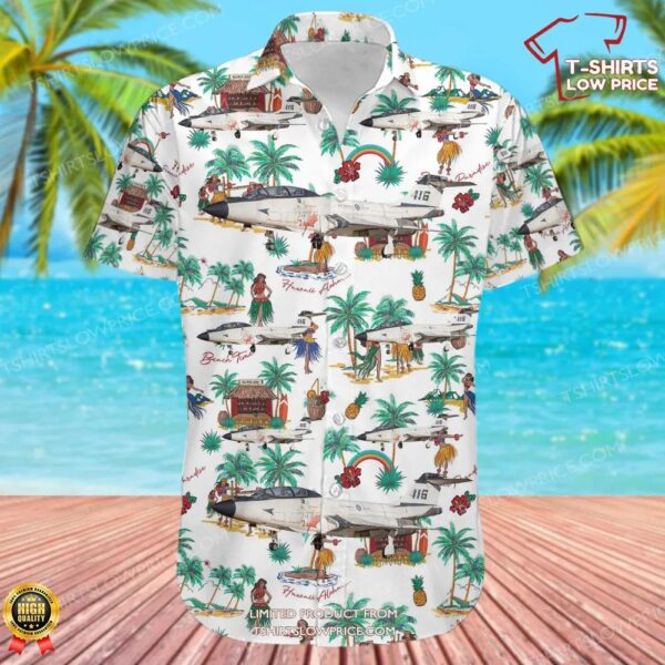 McDonnell CF-101B Voodoo Canada Royal Canadian Air Force (RCAF) Hawaiian Shirt McDonnell CF-101B Voodoo Canada Royal Canadian Air Force (RCAF) Hawaiian Shirt