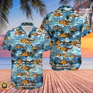 Agusta-Westland CH-149 Cormorant Canada Royal Canadian Air Force (RCAF) Hawaiian Shirt