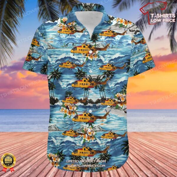 Agusta-Westland CH-149 Cormorant Canada Royal Canadian Air Force (RCAF) Hawaiian Shirt Agusta-Westland CH-149 Cormorant Canada Royal Canadian Air Force (RCAF) Hawaiian Shirt