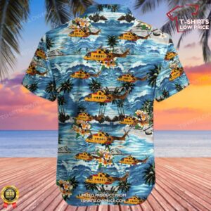 Agusta Westland CH 149 Cormorant Canada Royal Canadian Air Force RCAF Hawaiian Shirt 3