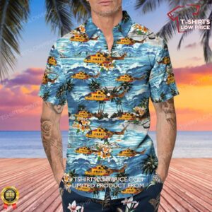 Agusta Westland CH 149 Cormorant Canada Royal Canadian Air Force RCAF Hawaiian Shirt 4