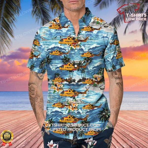 Agusta-Westland CH-149 Cormorant Canada Royal Canadian Air Force (RCAF) Hawaiian Shirt Agusta-Westland CH-149 Cormorant Canada Royal Canadian Air Force (RCAF) Hawaiian Shirt