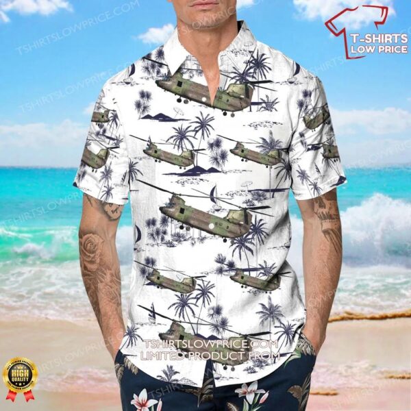 Boeing CH-147F Chinook Canada Royal Canadian Air Force (RCAF) Hawaiian Shirt Boeing CH-147F Chinook Canada Royal Canadian Air Force (RCAF) Hawaiian Shirt