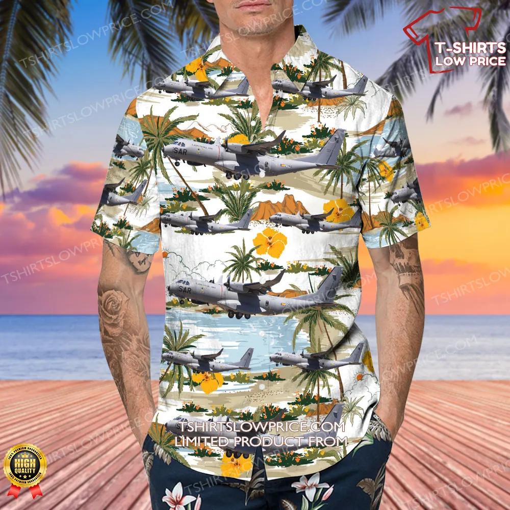 Airbus C295MP Persuader Spain Air Force Hawaiian Shirt 4 Airbus C295MP Persuader Spain Air Force Hawaiian Shirt 4