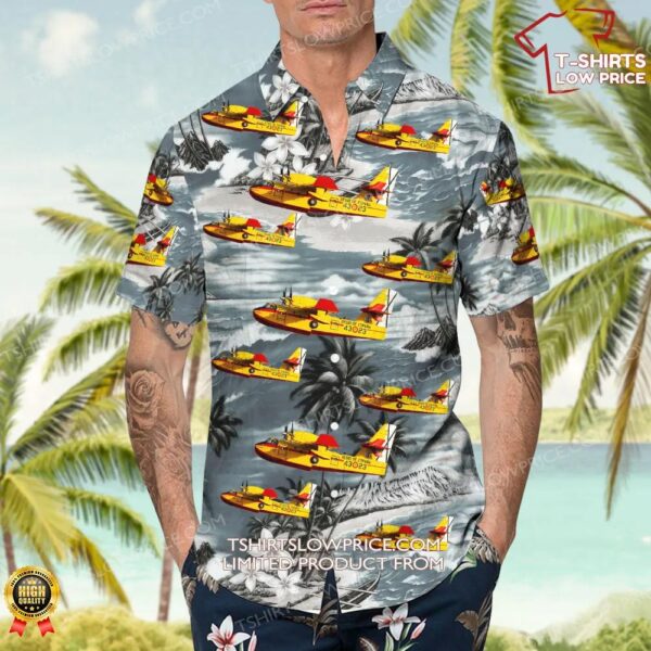 Canadair CL-215T Spain Air Force Hawaiian Shirt Canadair CL-215T Spain Air Force Hawaiian Shirt
