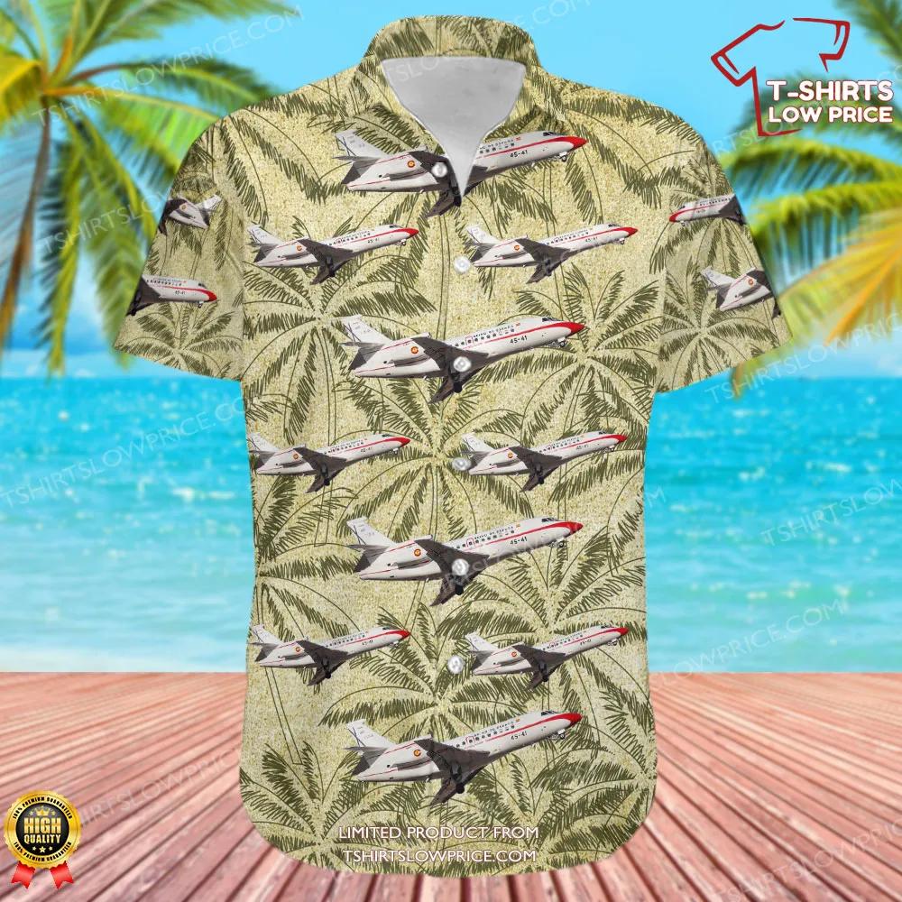 Dassault Falcon 900 Spain Air Force Hawaiian Shirt 2 Dassault Falcon 900 Spain Air Force Hawaiian Shirt 2