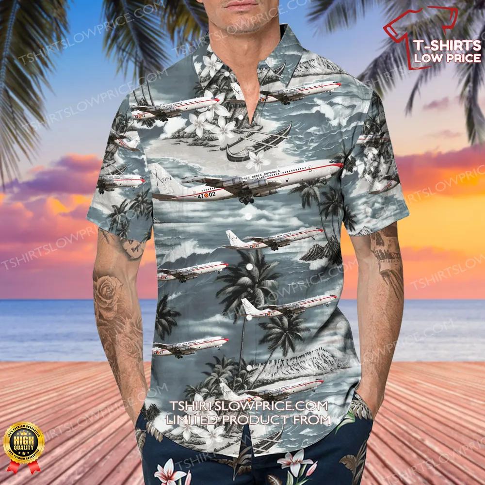 Boeing 707 331C Spain Air Force Hawaiian Shirt 4 Boeing 707 331C Spain Air Force Hawaiian Shirt 4