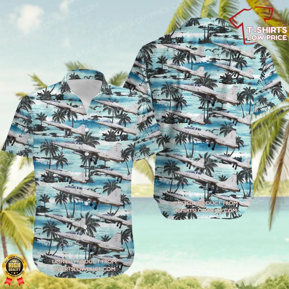CASA SF-5M Freedom Fighter Spain Air Force Hawaiian Shirt CASA SF 5M Freedom Fighter Spain Air Force Hawaiian Shirt 1