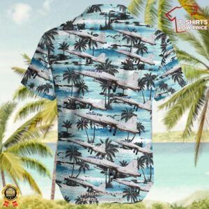 CASA SF 5M Freedom Fighter Spain Air Force Hawaiian Shirt 3