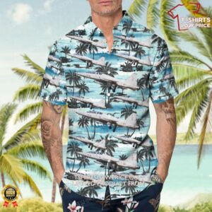 CASA SF 5M Freedom Fighter Spain Air Force Hawaiian Shirt 4