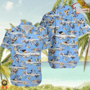 Boeing E-3B Sentry United States US Air Force (USAF) Hawaiian Shirt Boeing E-3B Sentry United States US Air Force (USAF) Hawaiian Shirt