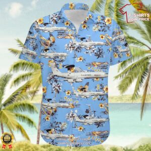 Boeing E-3B Sentry United States US Air Force (USAF) Hawaiian Shirt