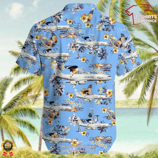 Boeing E-3B Sentry United States US Air Force (USAF) Hawaiian Shirt Boeing E-3B Sentry United States US Air Force (USAF) Hawaiian Shirt