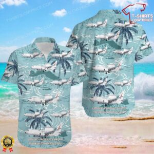 Boeing E-7A Wedgetail Australia Royal Australian Air Force (RAAF) Hawaiian Shirt Boeing E-7A Wedgetail Australia Royal Australian Air Force (RAAF) Hawaiian Shirt