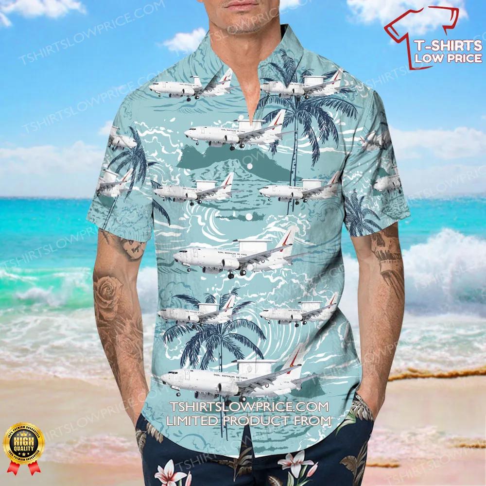 Boeing E 7A Wedgetail Australia Royal Australian Air Force RAAF Hawaiian Shirt 4 Boeing E 7A Wedgetail Australia Royal Australian Air Force RAAF Hawaiian Shirt 4